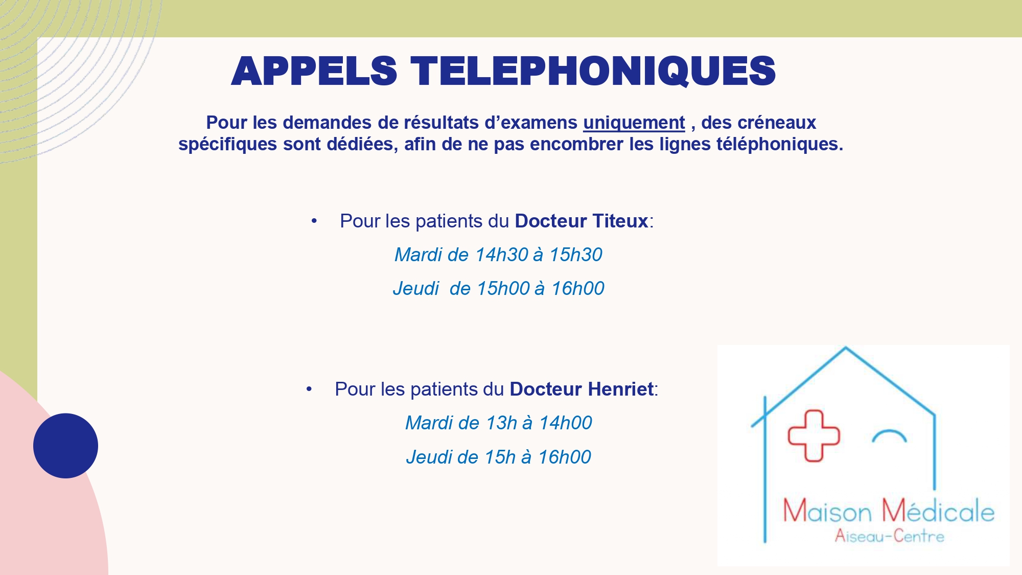 Appels téléphoniques