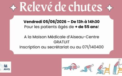 Conférence &lsquo;Relevé de chutes&rsquo;: Vendredi 05/06/2026 de 13 à 14h30