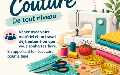 19 novembre 2026 à 18h30: Atelier de couture